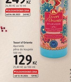 Pěna do koupele Tesori d'