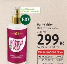 Růžová voda Purity Vision