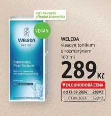 Vlasové tonikum Bio Weleda
