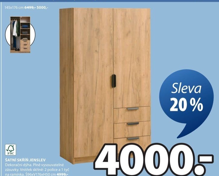 Šatní skříň Jenslev