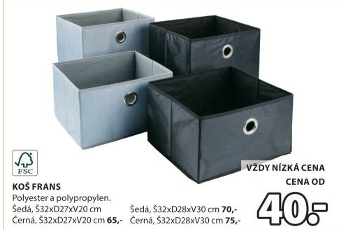 Úložný textilní box