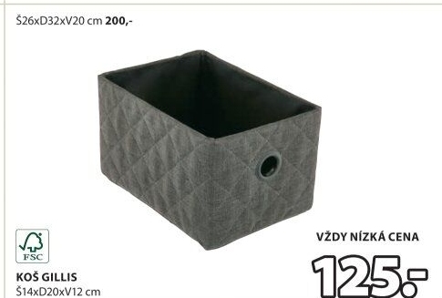 Úložný textilní box