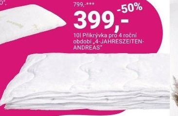 PŘIKRÝVKA PRO 4 ROČNÍ OBDOBÍ