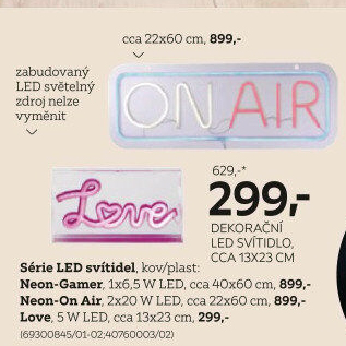 DEKORAČNÍ LED SVÍTIDLO