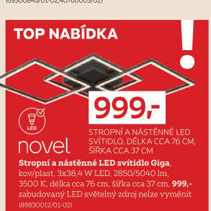 STROPNÍ LED SVÍTIDLO