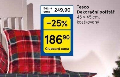 Polštářek dekorační Tesco