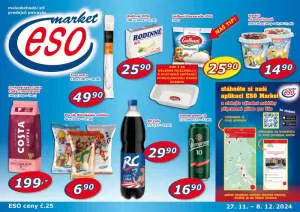 akční leták ESO MARKET 27.11.2024-8.12.2024