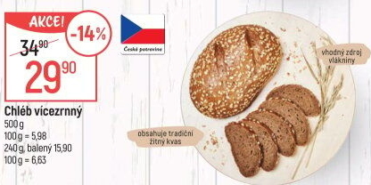 Chléb vícezrnný
