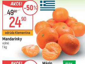 Mandarinky Klementinky