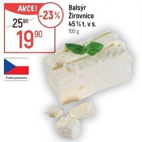 Sýr Balsýr Mlékárna Žirovnice