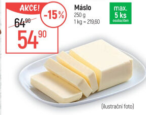 Máslo Mlékárna Pragolaktos