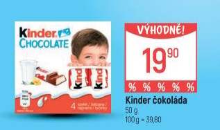 Čokoládky Kinder
