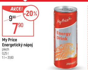 Energetický nápoj My Price