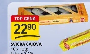 Svíčky čajové