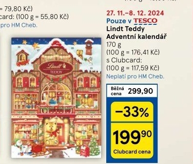 Adventní kalendář Lindt