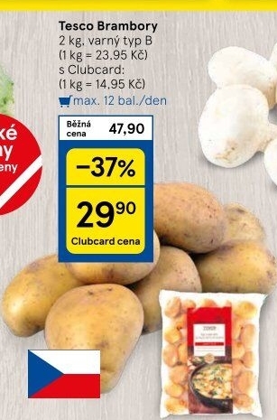Brambory Tesco