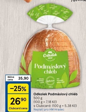Chléb podmáslový Odkolek