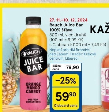Džus Rauch Juice Bar