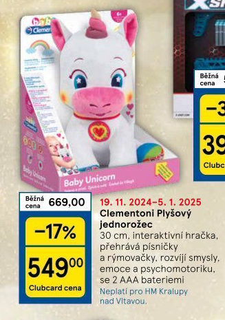 Interaktivní jednorožec Clementoni