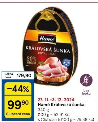 Královská šunka Hamé