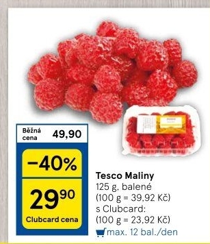 Maliny Tesco