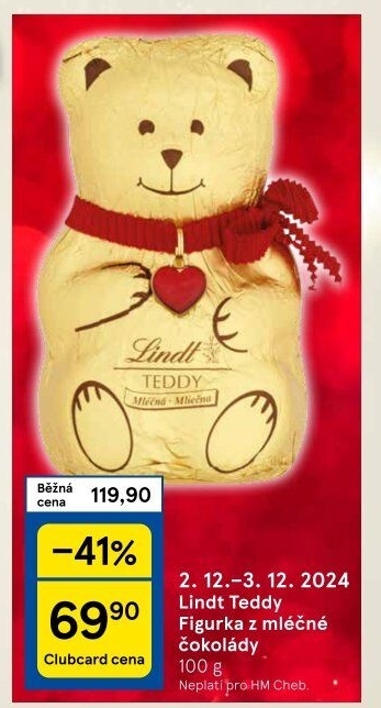 Medvídek čokoládový Lindt