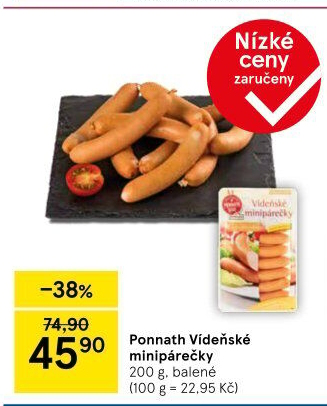 Minipárečky vídeňské Ponnath