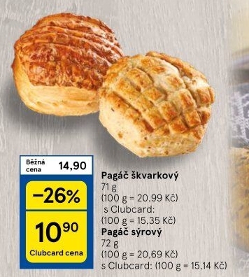 Pagáč sýrový