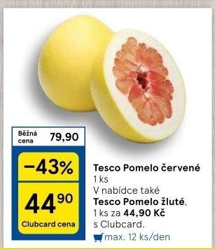 Pomelo červené Tesco