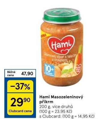 Příkrm masozeleninový Hami
