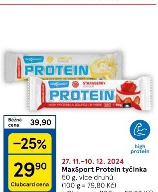 Proteinové tyčinky Maxsport