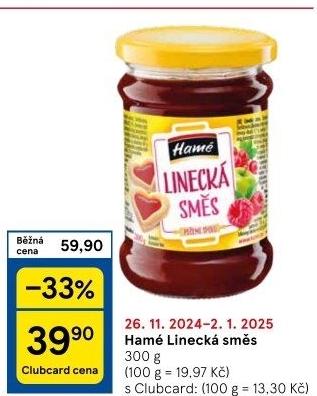 Směs ovocná linecká Hamé