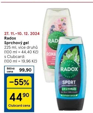Sprchový gel Radox