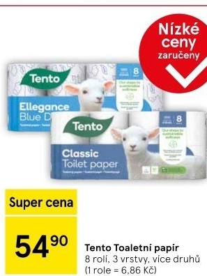 Toaletní papír 3vrstvý Tento