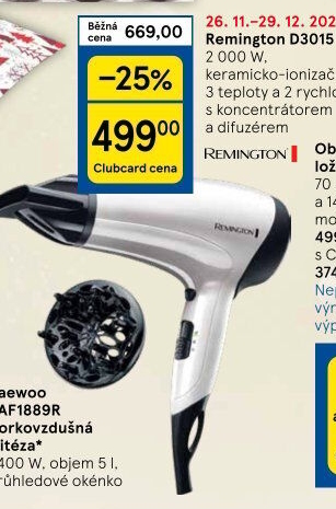 Vysoušeč vlasů Remington D3015
