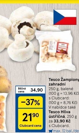 Žampiony zahradní Tesco