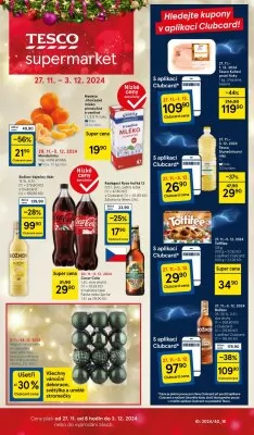 akční leták Tesco 27.11.2024-3.12.2024
