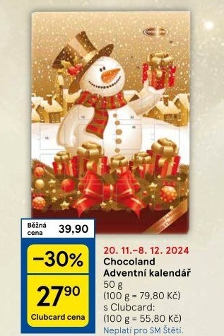 Adventní kalendář Chocoland