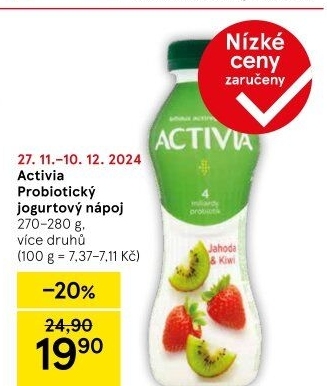 Jogurtový nápoj Activia Danone