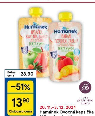Kapsička ovocná Hamánek