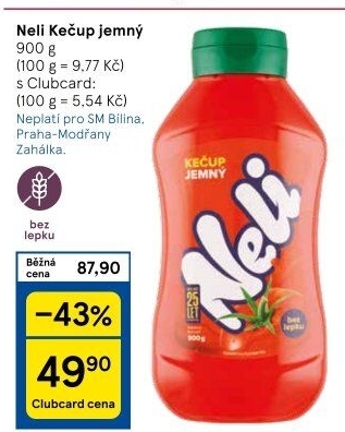 Kečup bez lepku Neli