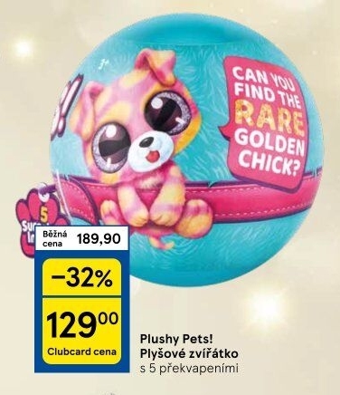 Koule s překvapením Plushy Pets! 5 Surprise Zuru