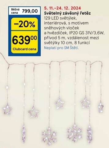 LED světelný řetěz