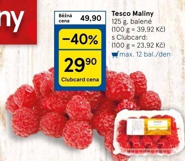 Maliny Tesco