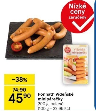 Minipárečky vídeňské Ponnath