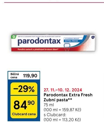 Pasta na zuby Extra Fresh Parodontax