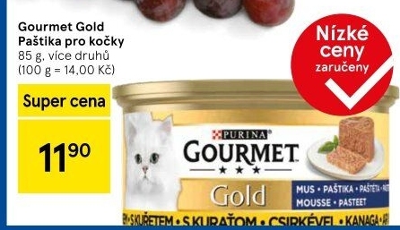 Paštika pro kočky Gold Gourmet Purina