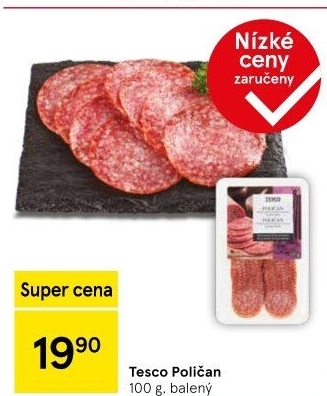 Salám Poličan Tesco