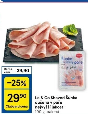 Šunka dušená nejvyšší jakosti LE&amp