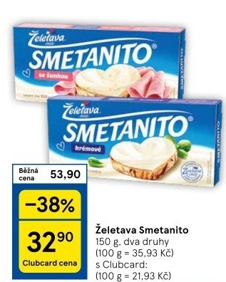 Sýr tavený Smetanito Želetava